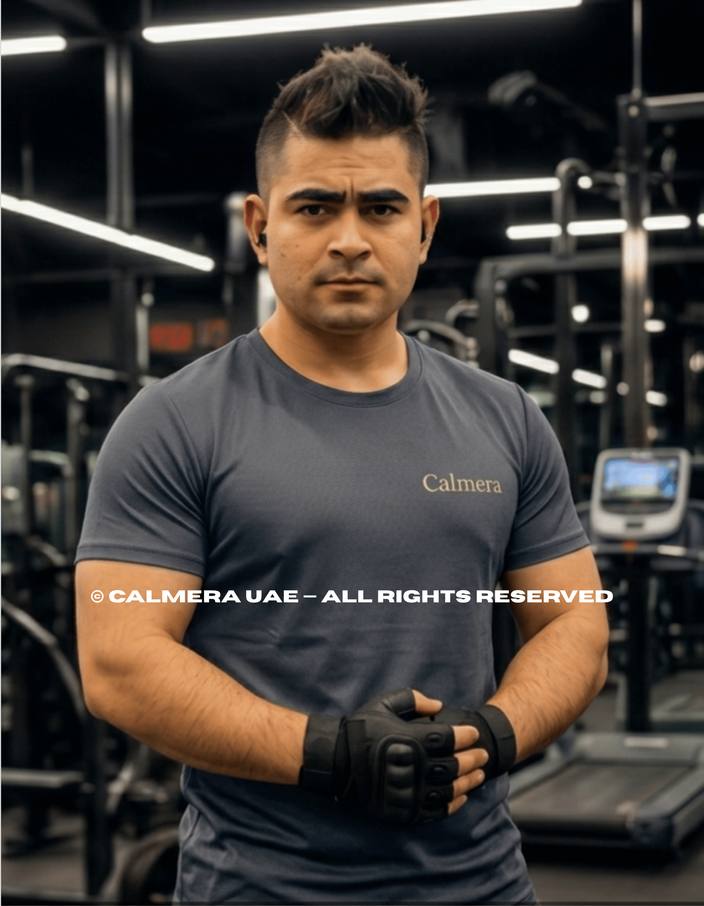 Calmera Men's Sports Performance T-Shirt – Gym & Running