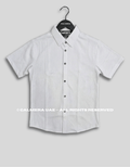 Signature Textured White Shirt