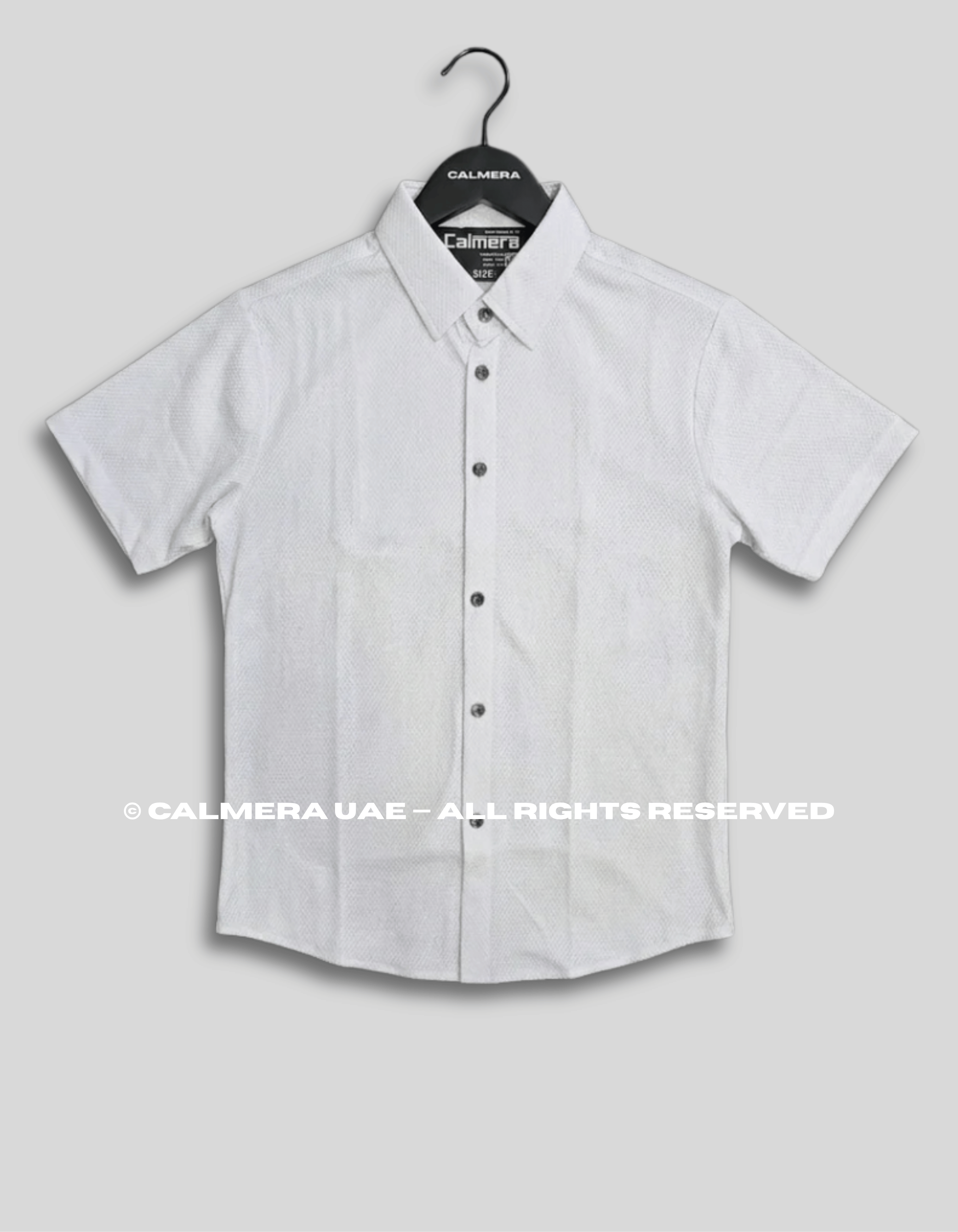 Signature Textured White Shirt