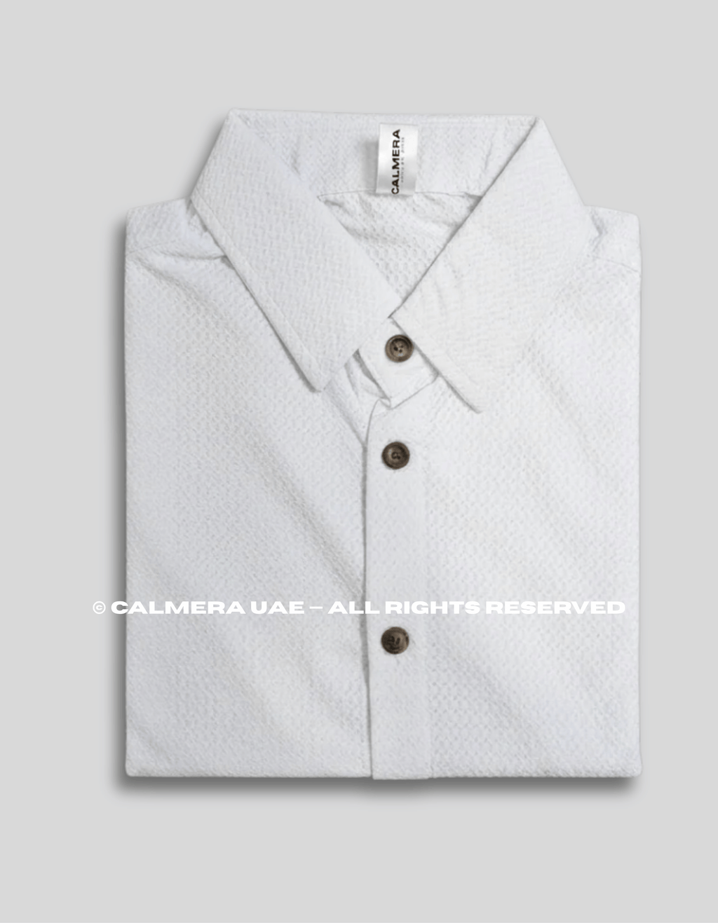Signature Textured White Shirt