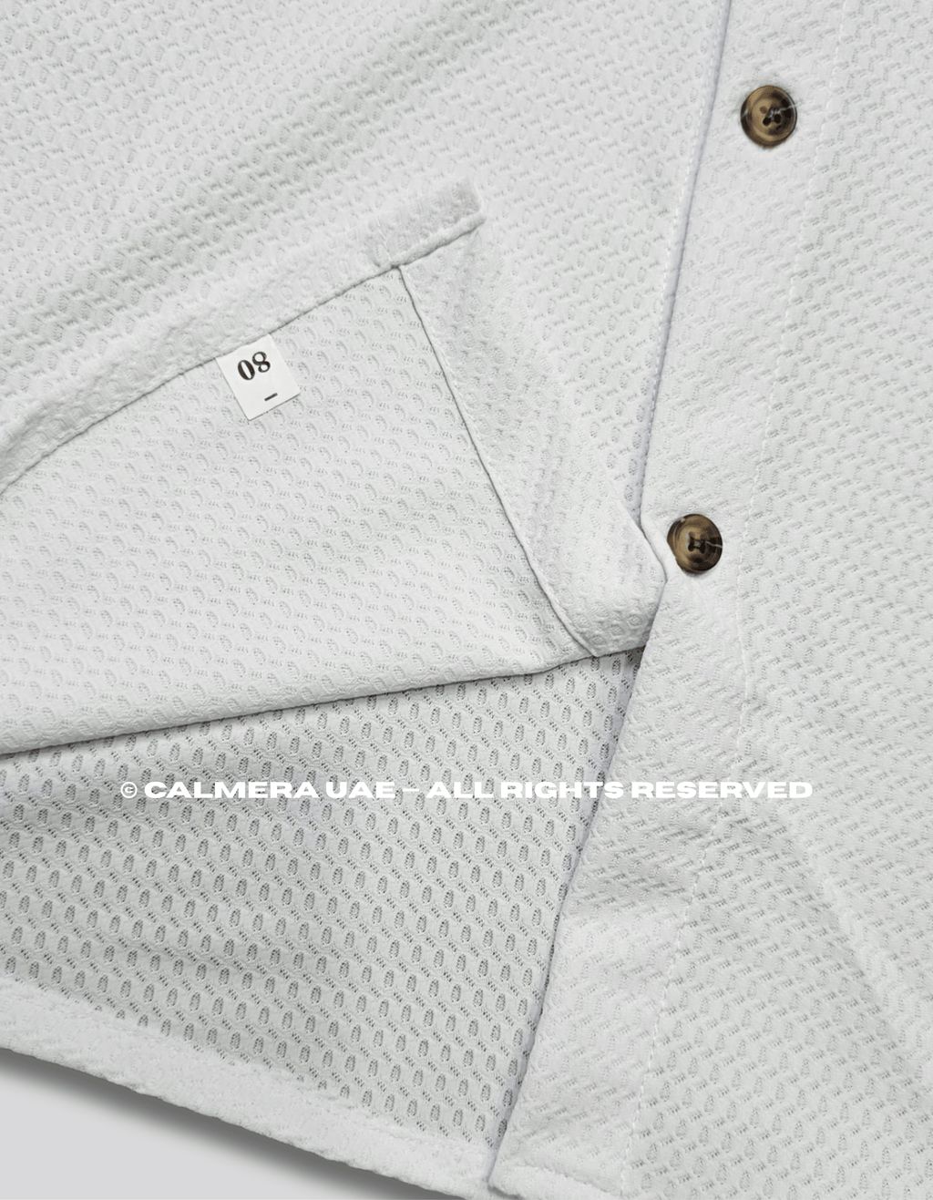 Signature Textured White Shirt