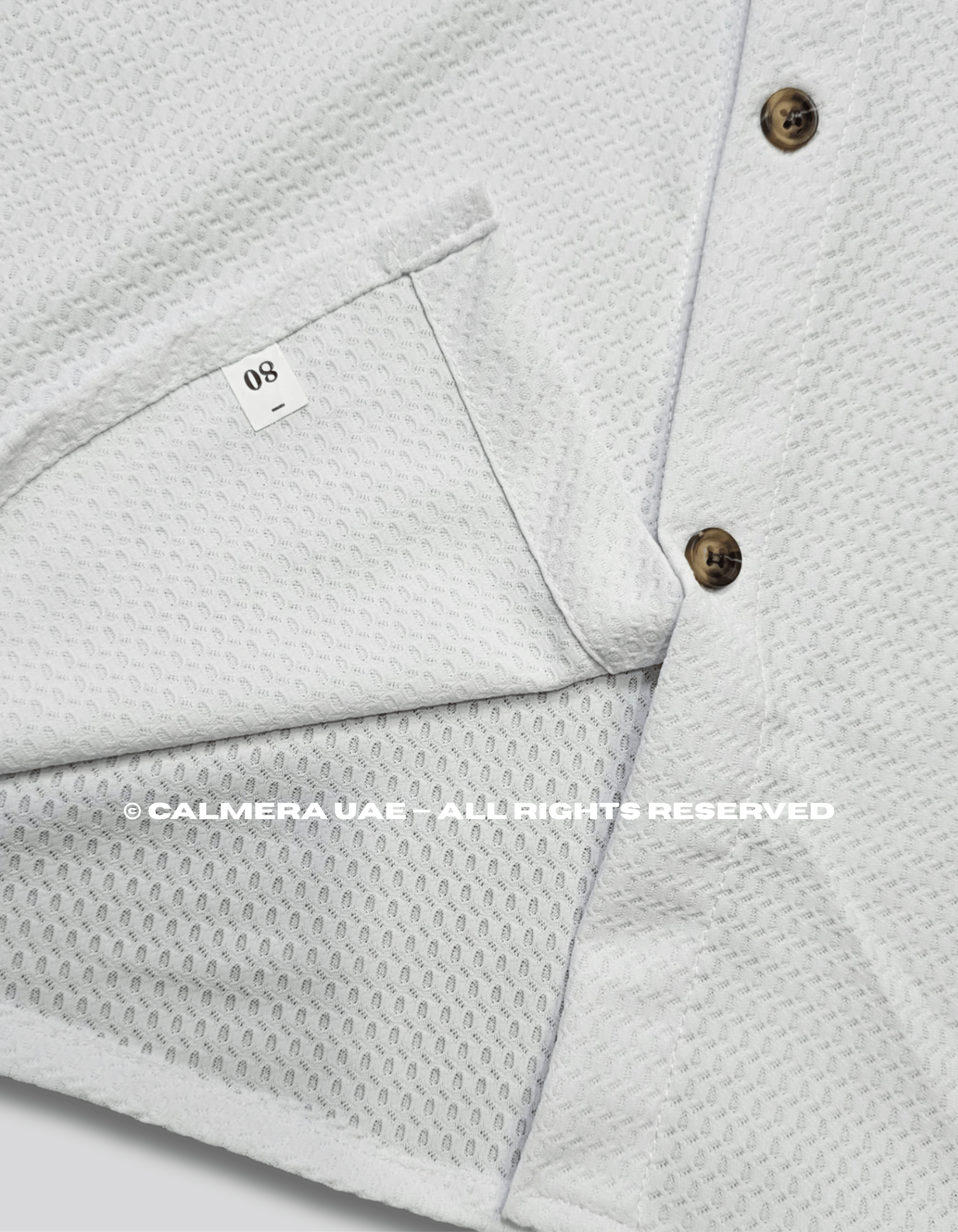 Signature Textured White Shirt