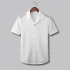 Mesh Textured Stretch Shirt