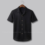 Mesh Textured Stretch Shirt