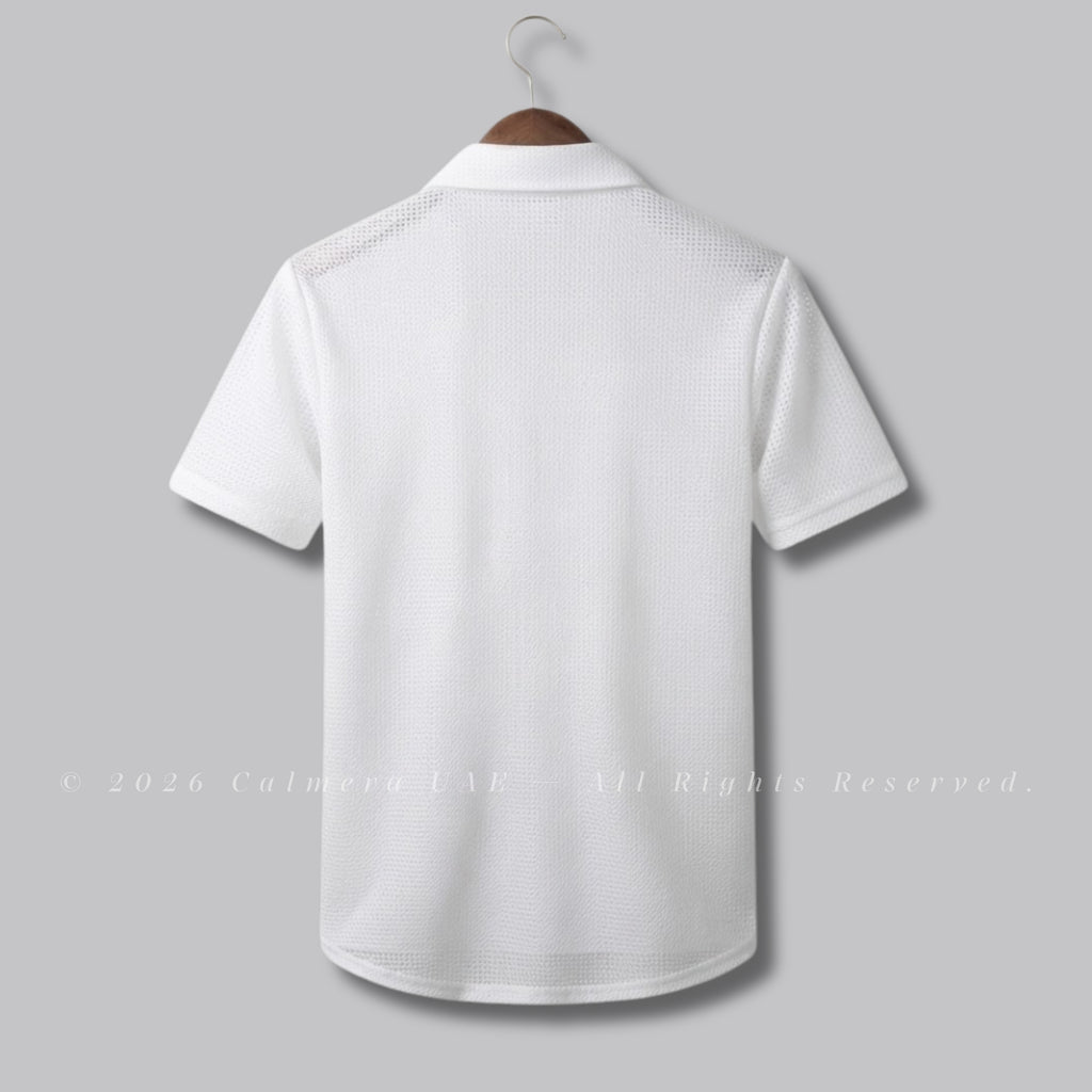 Mesh Textured Stretch Shirt