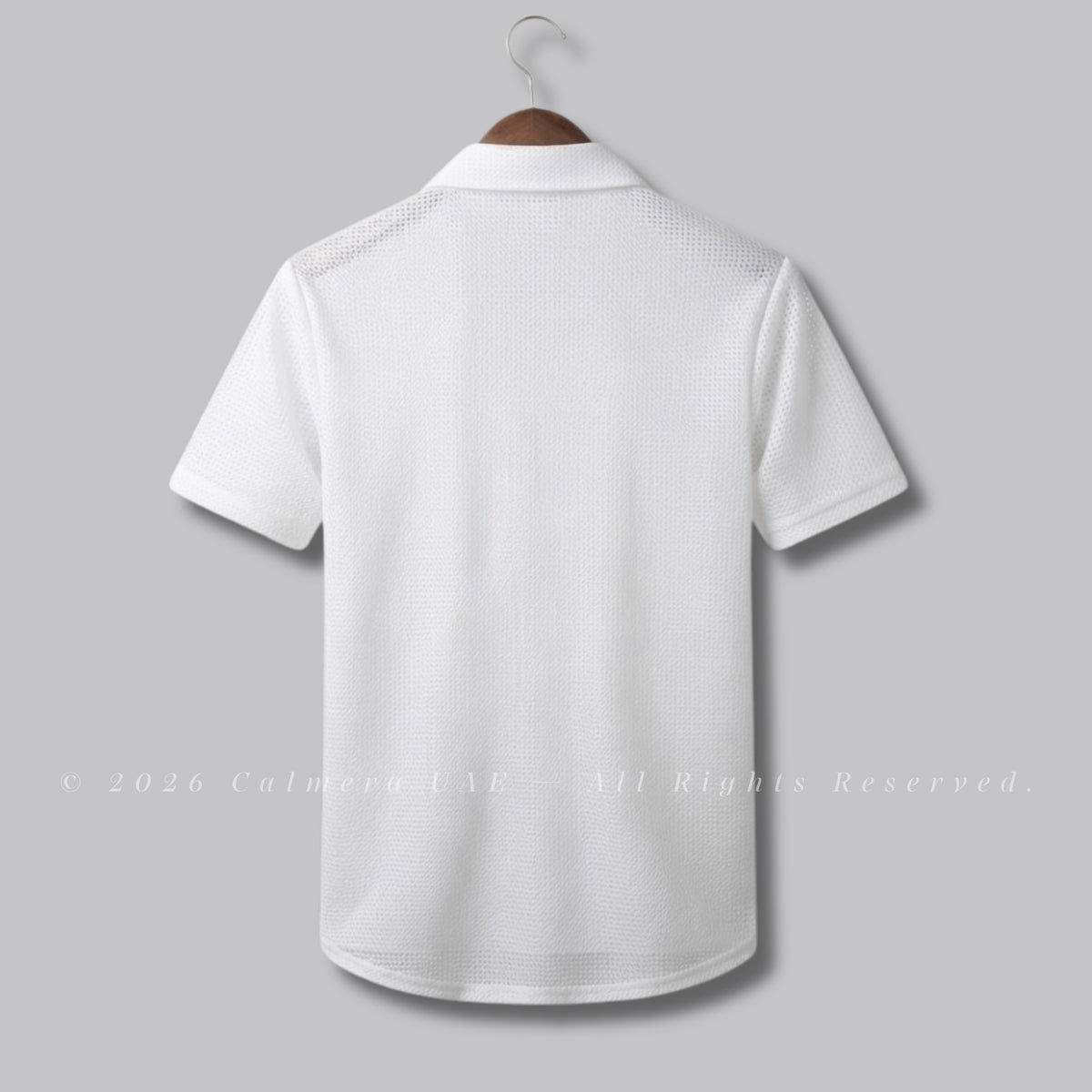Mesh Textured Stretch Shirt