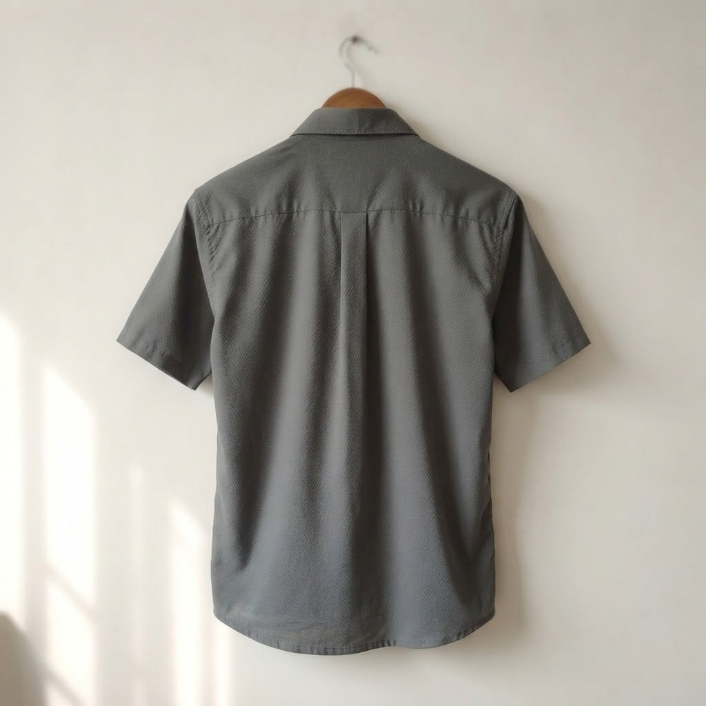 Calmera Waffle Texture Knit Shirt