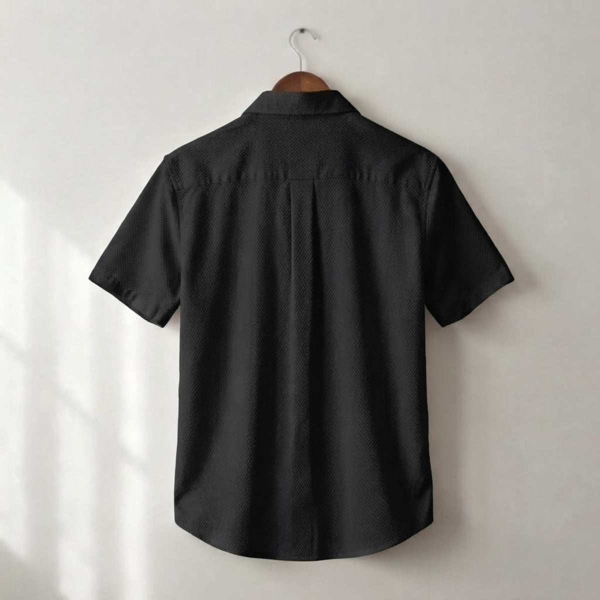 Calmera Waffle Texture Knit Shirt