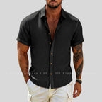 Calmera Waffle Texture Knit Shirt