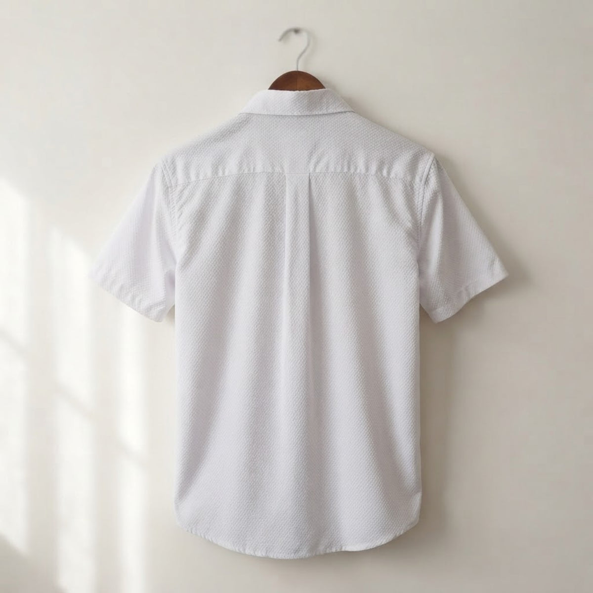 Calmera Waffle Texture Knit Shirt