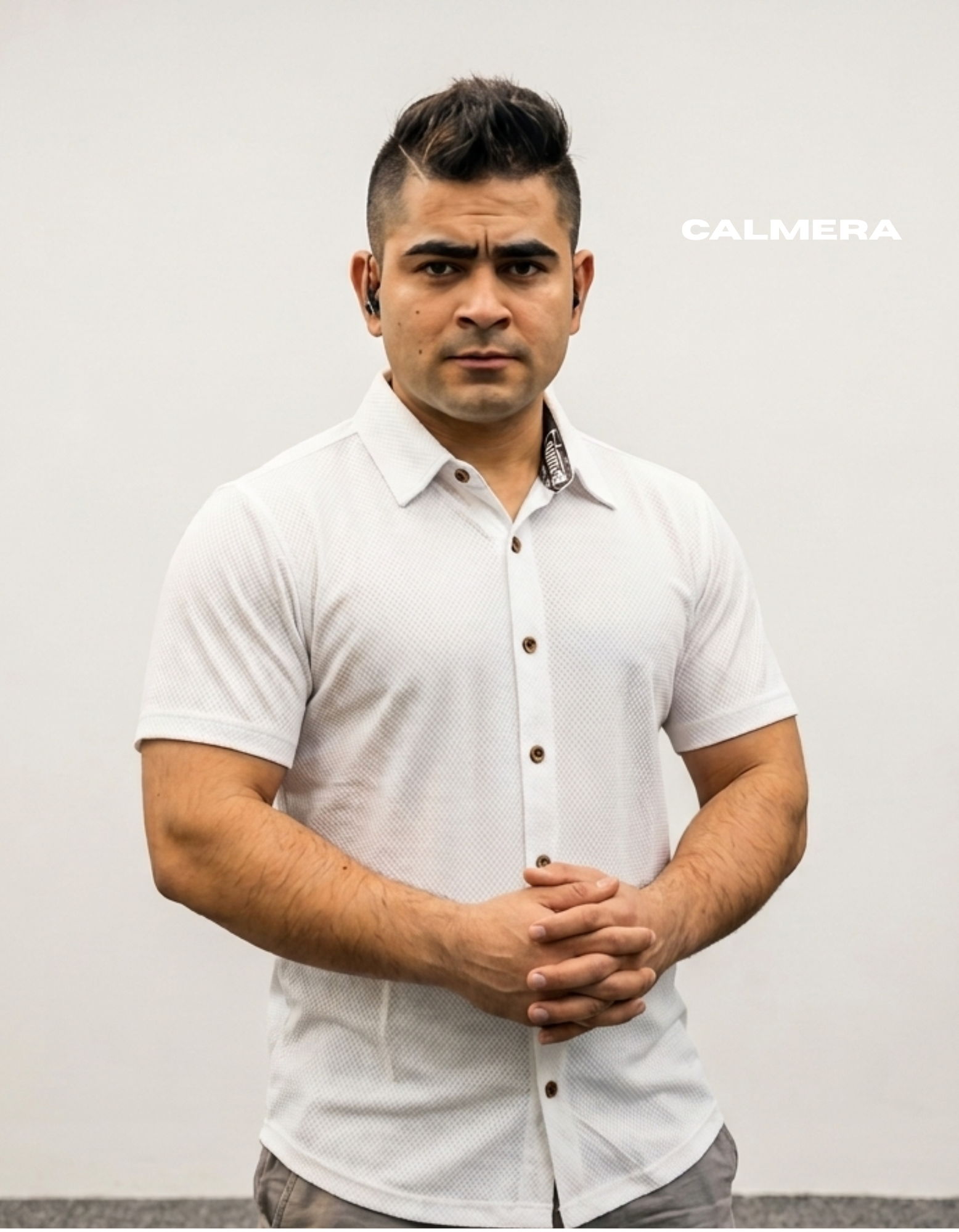 Signature Textured White Shirt