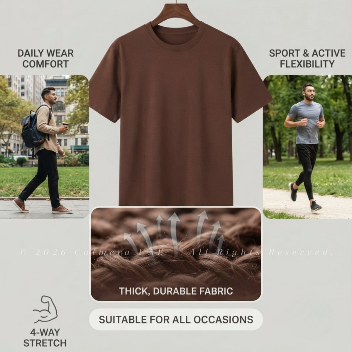 Men's Thick Cotton T-Shirt