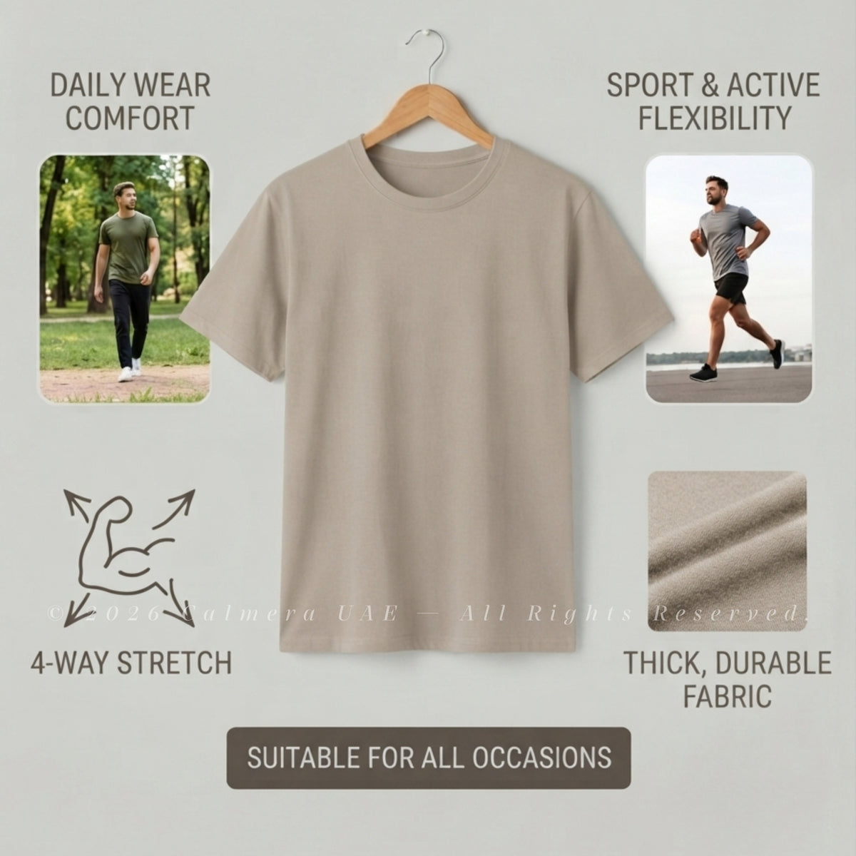Men's Thick Cotton T-Shirt