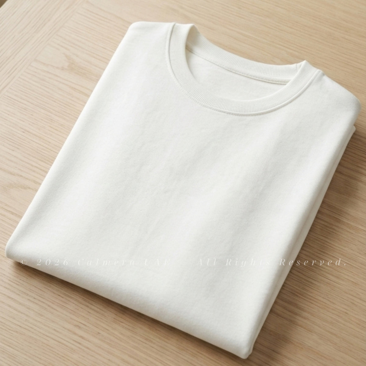 Calmera Essential Oversized Tee – Chalk White
