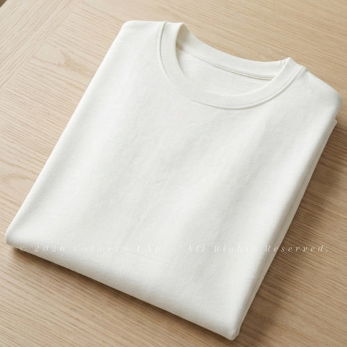 Calmera Essential Oversized Tee – Chalk White