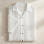 Mesh Textured Stretch Shirt
