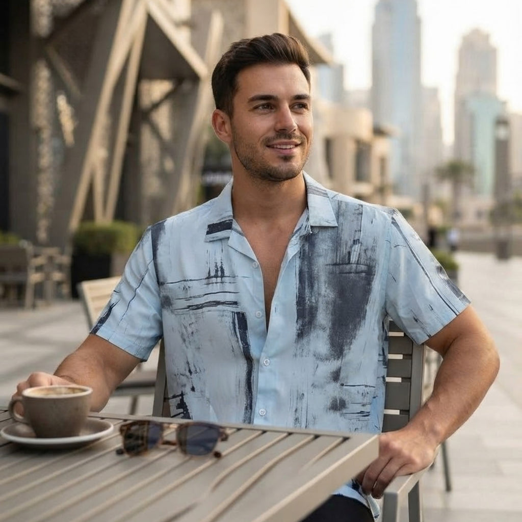 Calmera Abstract Brush Stroke Shirt
