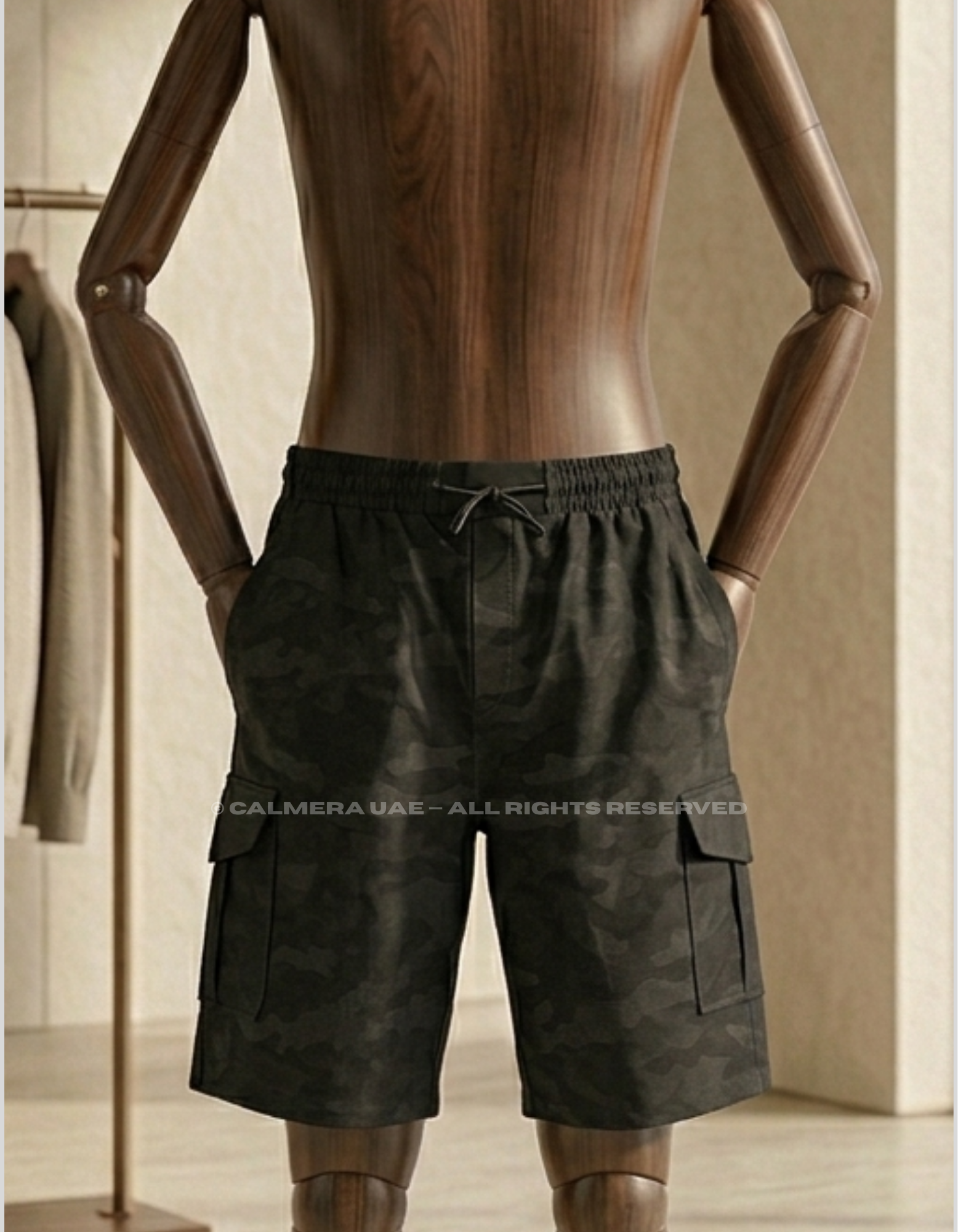 Black Cargo Shorts