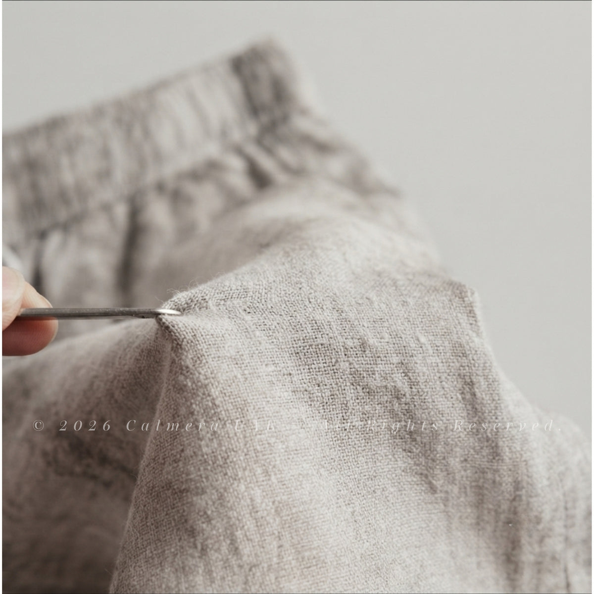 Calmera Linen Shorts – Beige