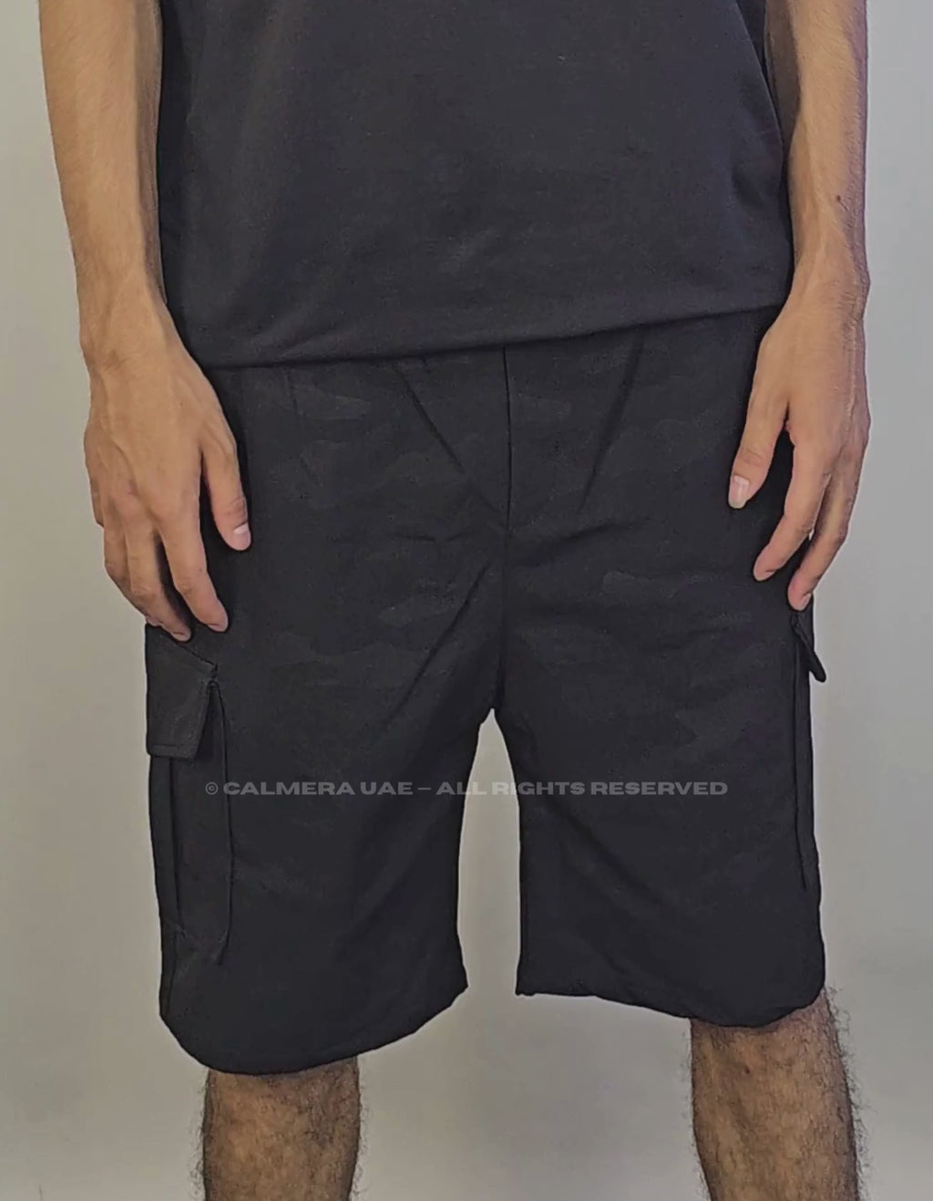 Black Cargo Shorts