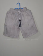 Video demonstration of Calmera linen-blend shorts fit and fabric texture
