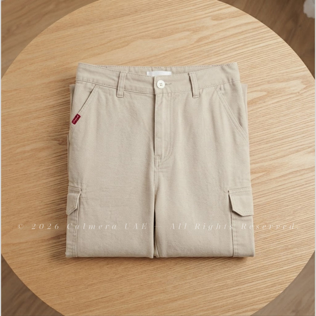 Calmera Premium Cotton Twill Cargo Shorts